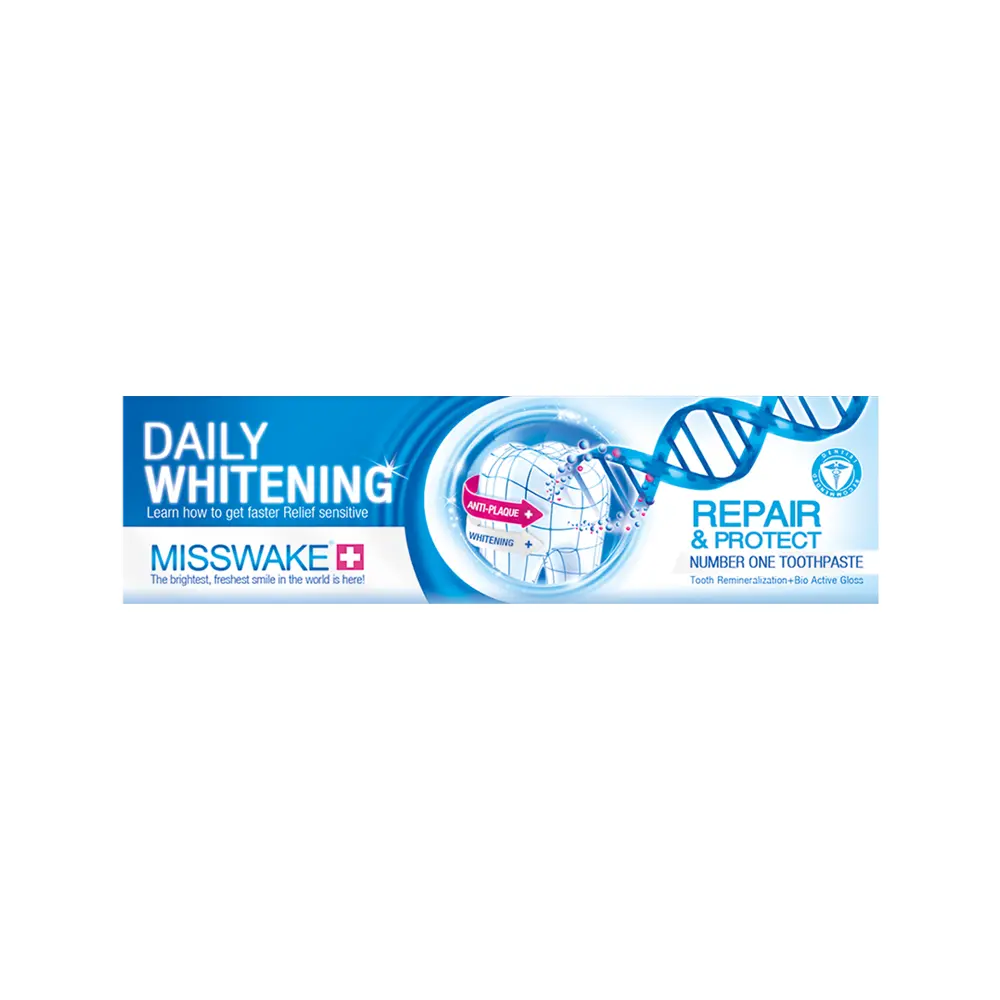 daily-whaitening-and-zero-sensitive.webp خمیر دندان میسویک مدل Daily Whitening حجم 75 میلی لیتر - Image 1